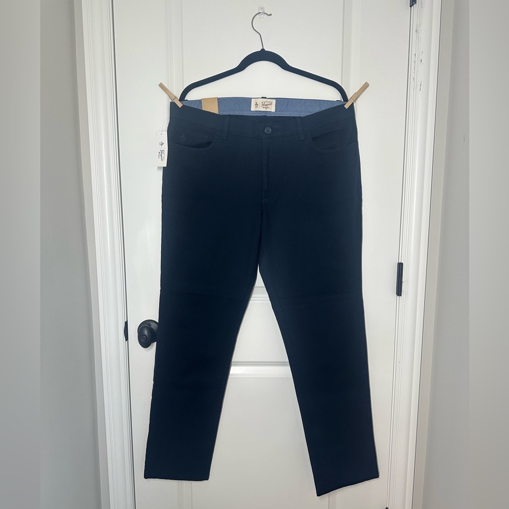 Original Penguin Slim Fit Pants | Navy | Men's 36 x 32